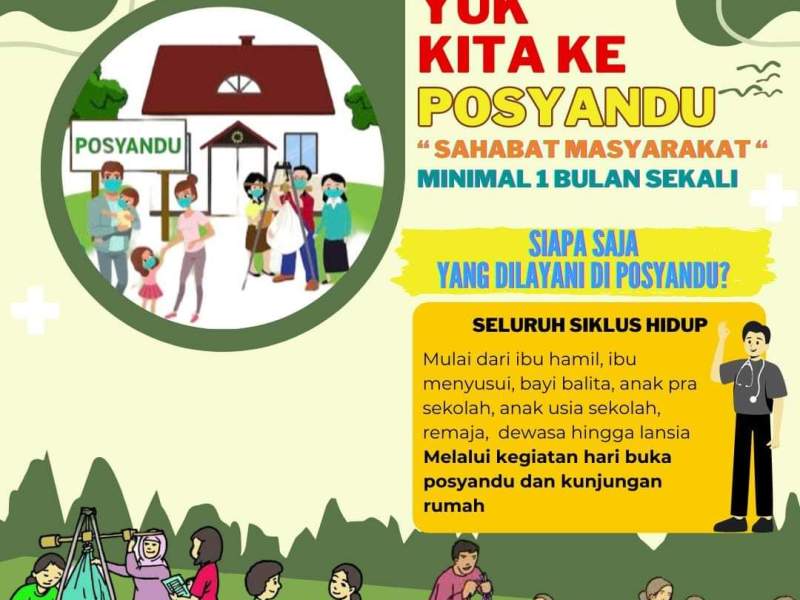 Yuk Ke Posyandu 1 bulan sekali